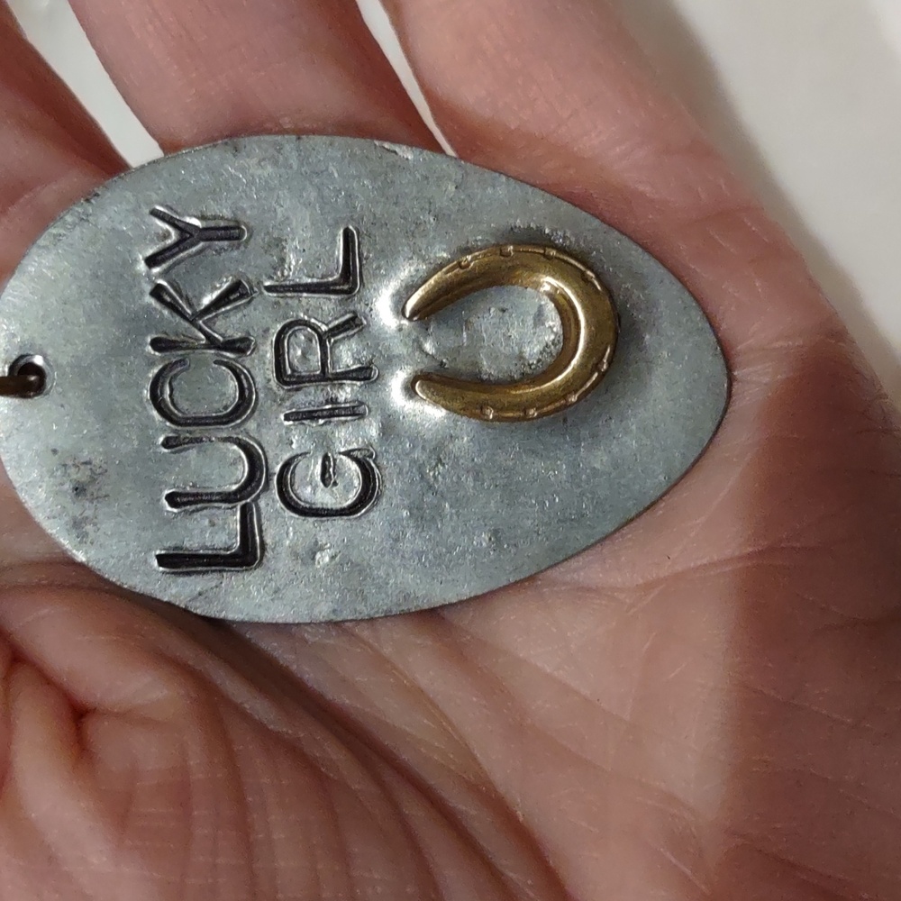 Lucky Girl Horseshoe Pendant, Spoon Homemade